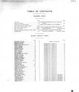 Table of Contents, Burke County 1914